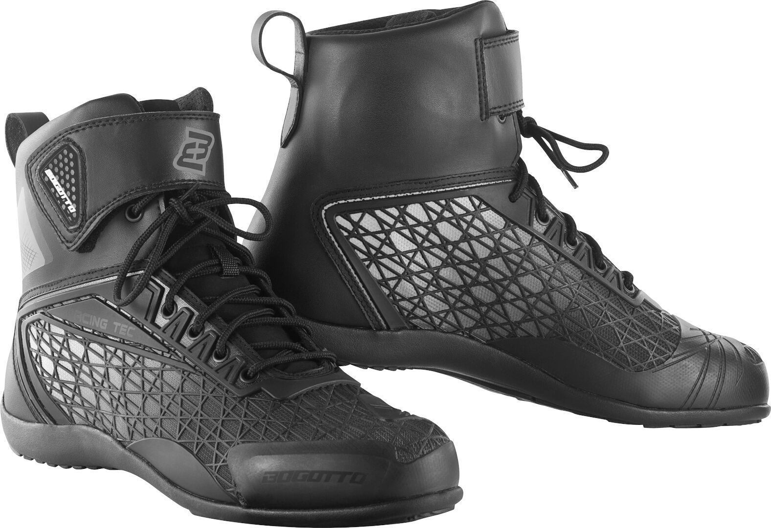 Bogotto Aaron Motorcycle Boots  - Black White