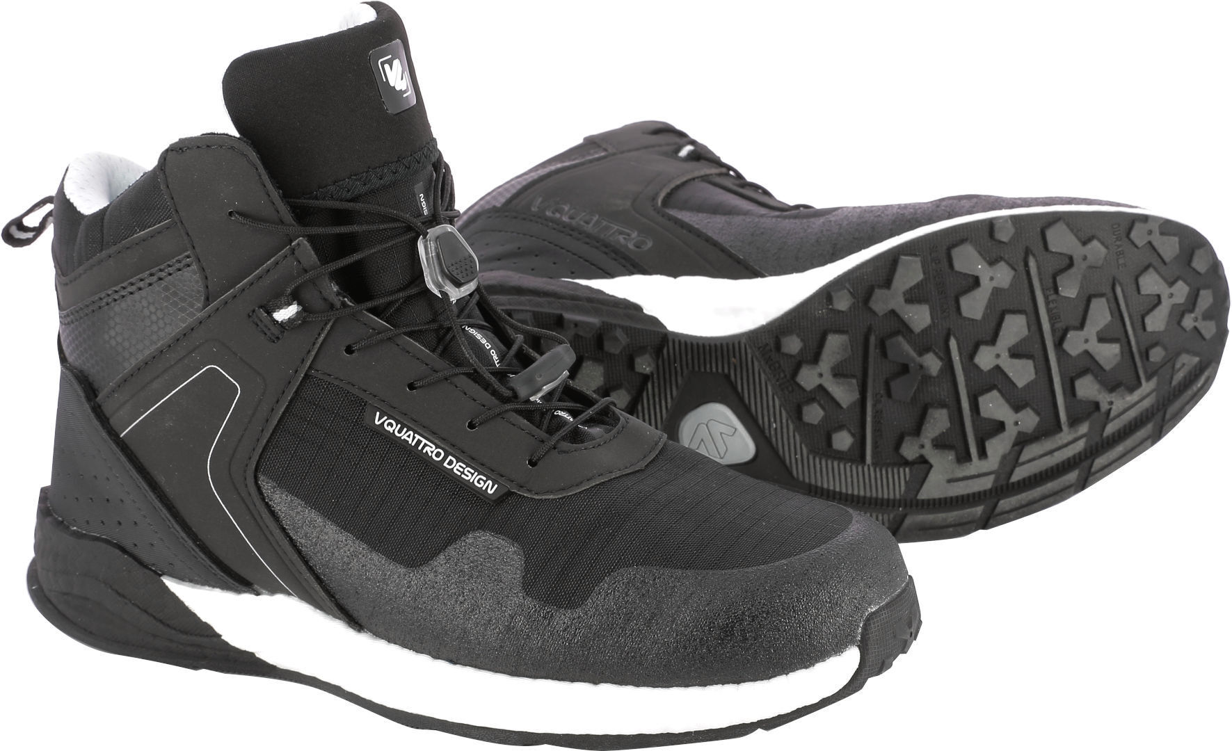 Vquattro Ridge Motorcycle Shoes  - Black