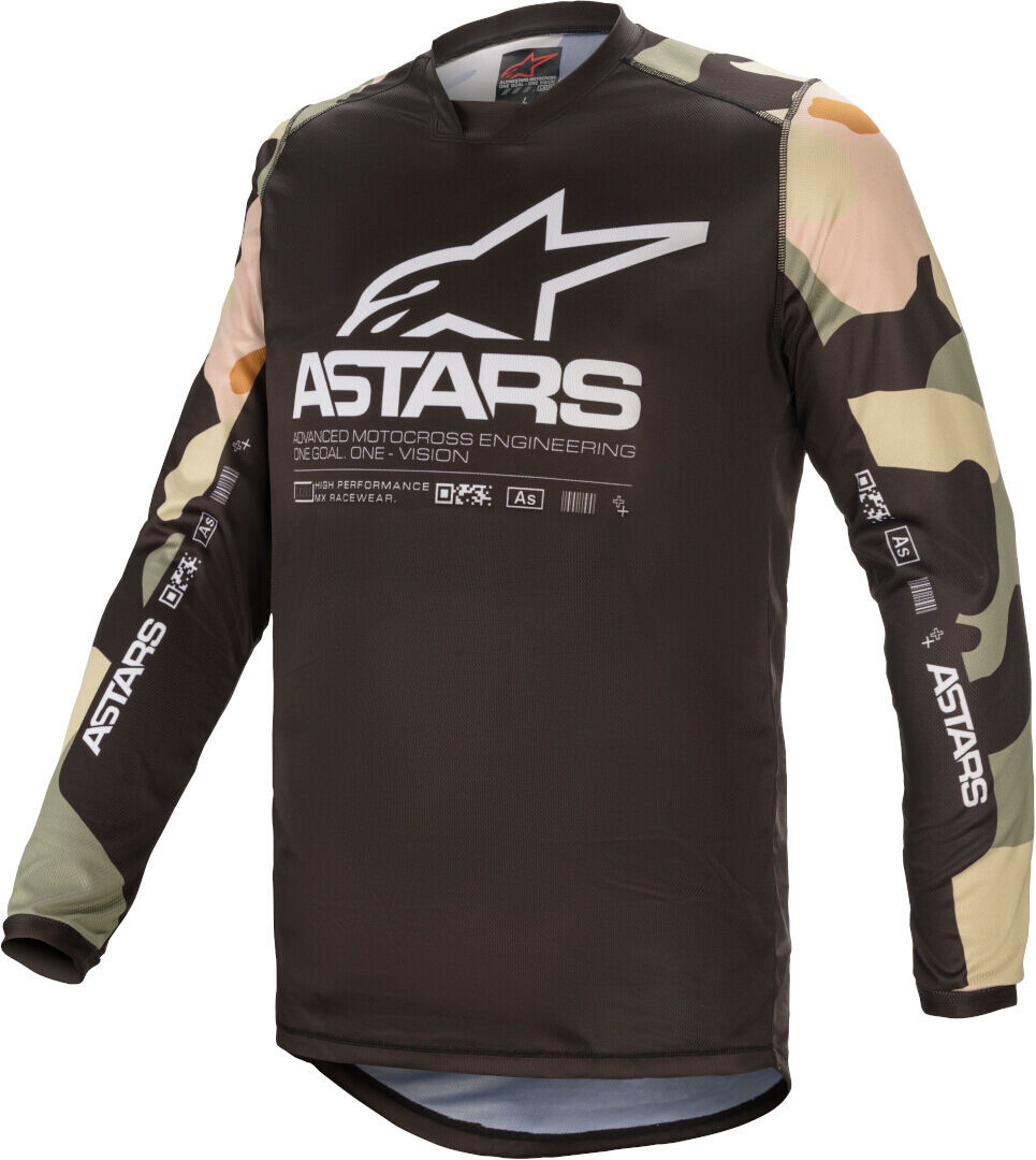 Alpinestars Racer Tactical Motocross Jersey  - Black Multicolored