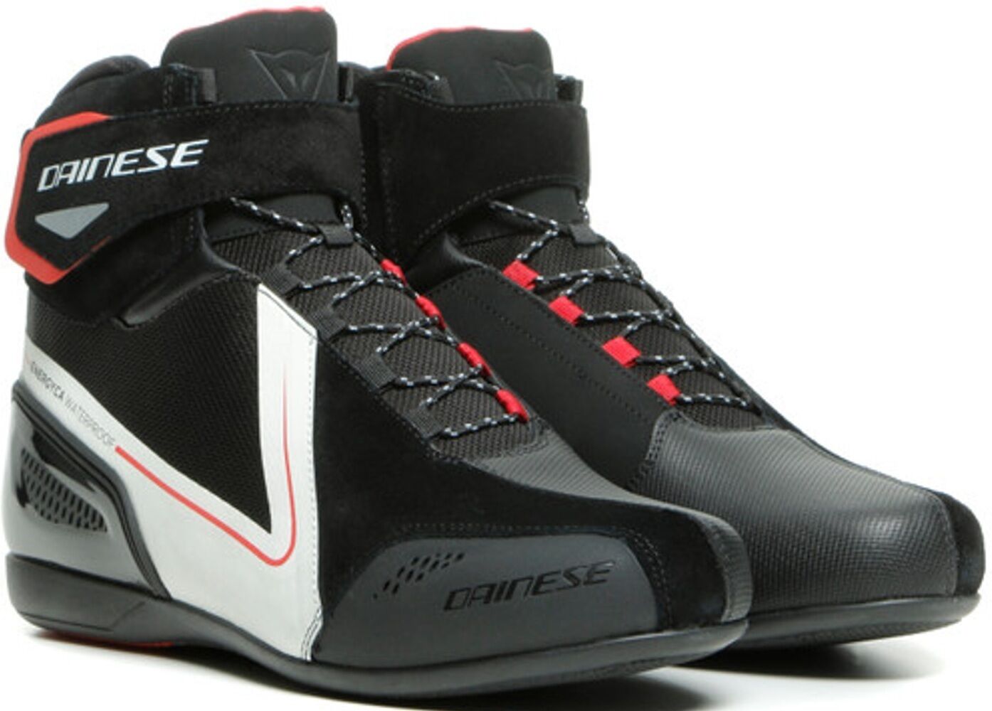 Dainese Energyca D-Wp Waterproof Motorcycle Shoes  - Black White
