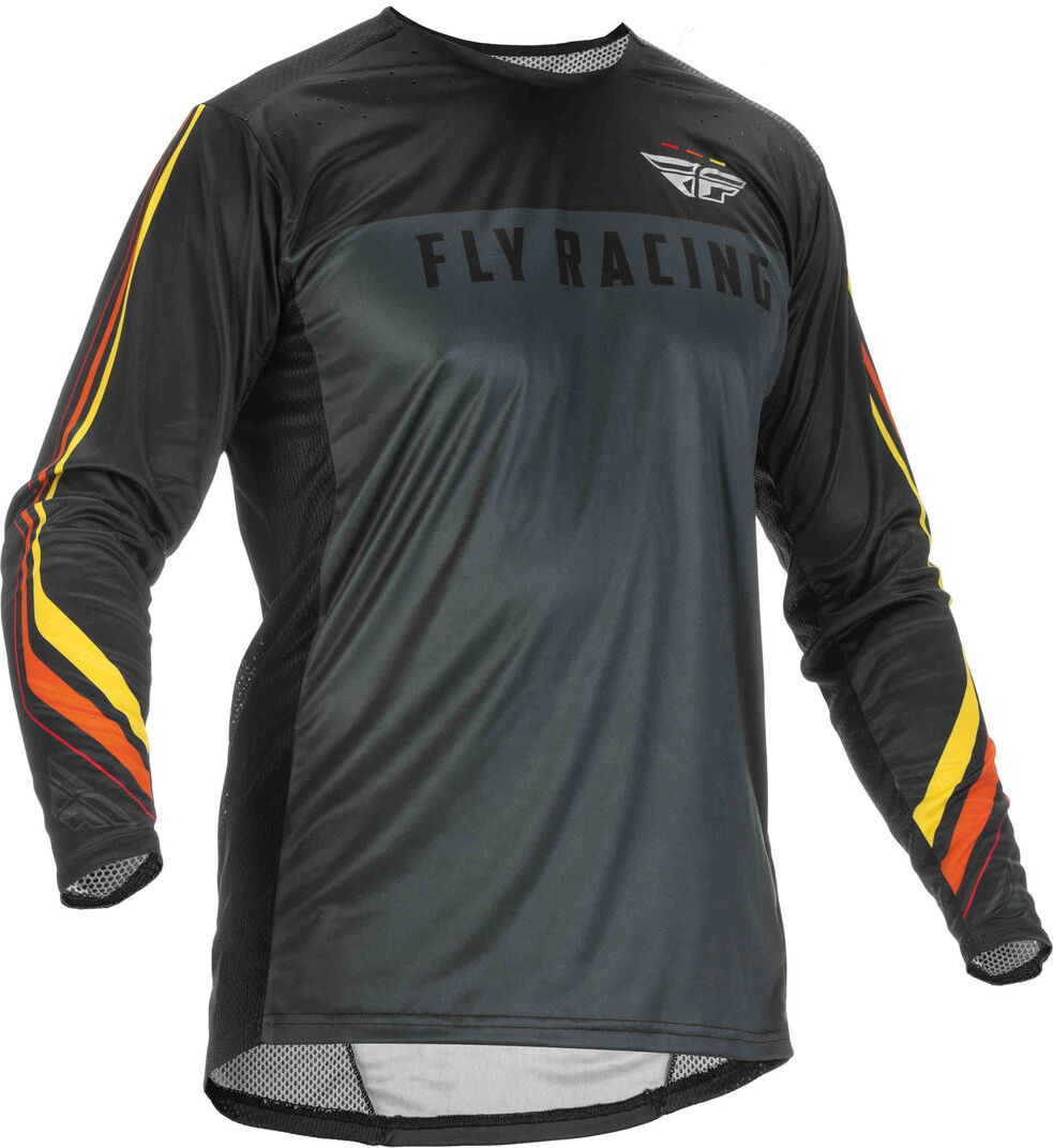 Fly Racing Lite L.E. Speeder Motocross Jersey  - Black Grey Yellow