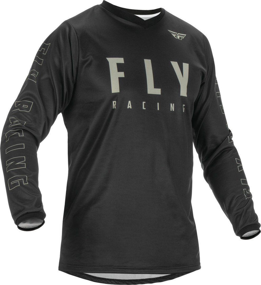 Fly Racing F-16 Motocross Jersey  - Black Grey