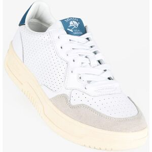 Miami Beach Polo Club PINA COLADA Sneakers in pelle sportive da uomo Sneakers Basse uomo Bianco taglia 40