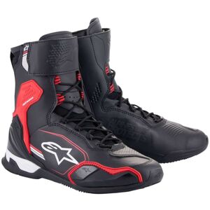 Scarpe Moto Alpinestars SUPERFASTER Bianco Rosso Nero Brilla taglia 6,