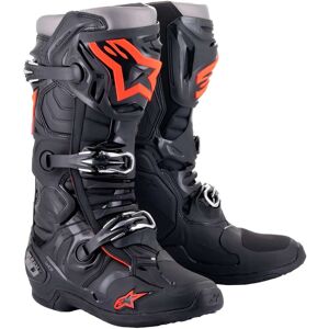 Stivali Moto Cross Enduro Alpinestars TECH 10 Fluo Rosso Ner taglia 11