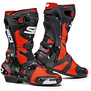 Stivali Moto Racing Pista Sidi REX Rosso Fluo Nero taglia 44