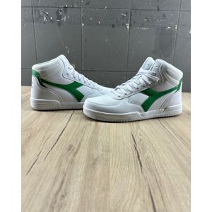 Diadora Scarpe Sneakers UOMO RAPTOR MID Bianco Crema Pisello Lifestyle