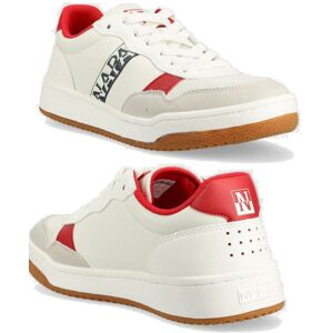 Napapijri Scarpe Sneakers UOMO Courtis Bianco Rosso Lifestyle