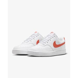 Nike Scarpe Sneakers UOMO Court Vision Low Next Nature Bianco arancione