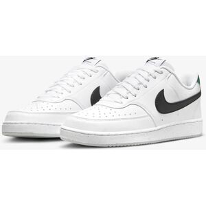 Nike Scarpe Sneakers UOMO Court Vision Low Next Nature Bianco Verde Nero Pelle