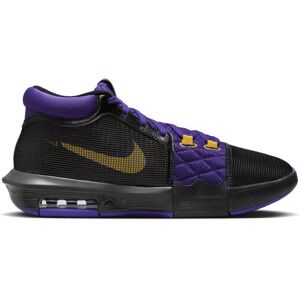 Nike LeBron Witness 8 - scarpe da basket - uomo Black/Purple/Yellow 10,5 US