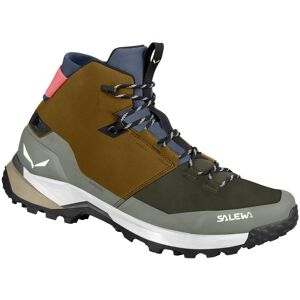 Salewa Puez Mid Ptx M - scarpe trekking - uomo Brown/Green/Blue 8 UK