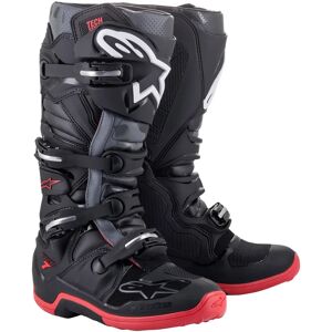 ALPINESTARS - Stivali Tech 7 Nero / Cool Gray / Rosso Nero,Grigio,Rosso 7 (EU 40.5)