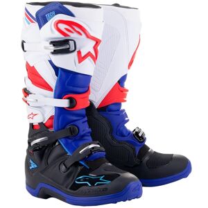 ALPINESTARS - Stivali Tech 7 Nero / Dark Blue / Rosso / Bianco Nero,Rosso,Blu,Bianco 5 (EU 38)