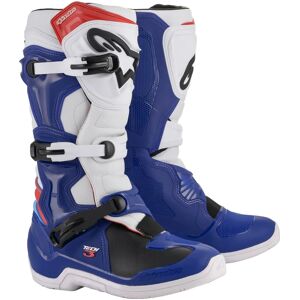 ALPINESTARS - Stivali Tech 3 Blue / Bianco / Rosso Rosso,Blu,Bianco 10 (EU 44.5)