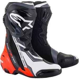 ALPINESTARS - Stivali Supertech R Nero / Rosso Fluo / Bianco / Gray Nero,Rosso,Bianco 39