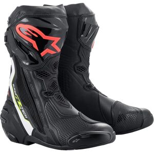 ALPINESTARS - Stivali Supertech R Nero / Bianco / Rosso Fluo / Giallo Fluo Nero,Rosso,Giallo,Alta visibilità 40