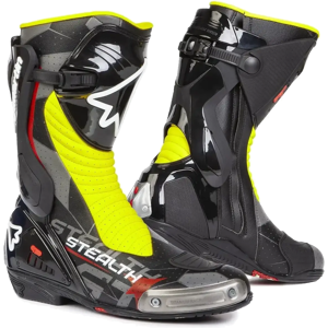 Stylmartin Scarpe Moto  Stealth Evo Air Nero-Giallo Fluo