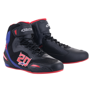 Alpinestars Scarpe Moto  FQ20 Faster-3 Rideknit Nero-Rosso-Blu