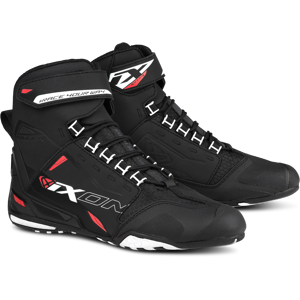 Ixon Scarpe Moto  KILLER Nero-Bianco-Rosso