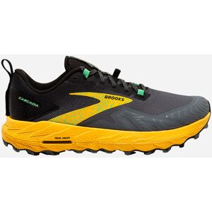 Brooks Cascadia 17 Lemon Chrome Yellow Grey Black Men Running Shoes 1104031d-333