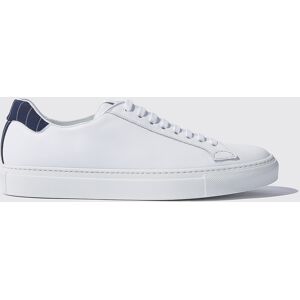 Scarosso Pinstripe White - Uomo Sneaker Bianco - Vitello 43