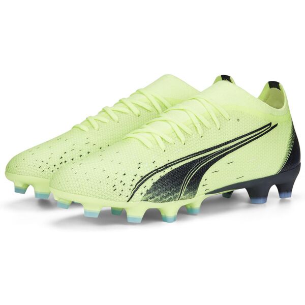 puma ultra match fg/ag - scarpe da calcio per terreni compatti/duri - uomo light green/dark blue 7,5 uk