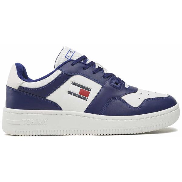 tommy jeans basket - sneakers - uomo blue/white 43