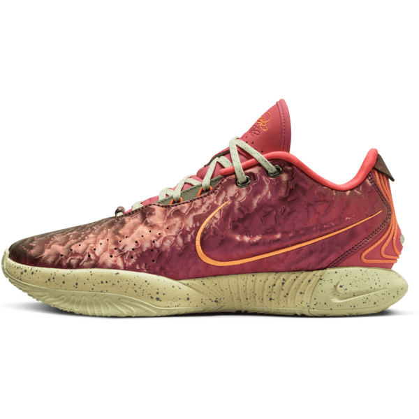 nike scarpa da basket lebron xxi queen conch - rosso