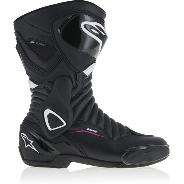 alpinestars stella smx-6 v2 drystar stivali moto donna nero bianco porpora 41