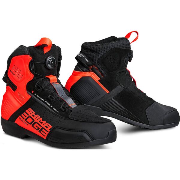 shima edge vented scarpe da moto nero rosso 44