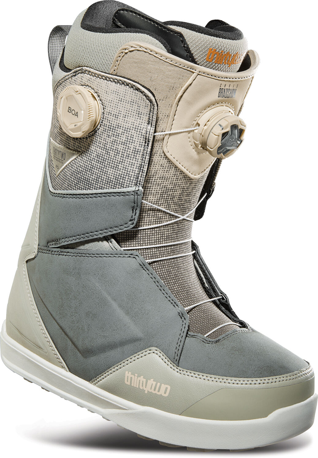 THIRTYTWO LASHED DOUBLE BOA BRADSHAW GREY TAN 260