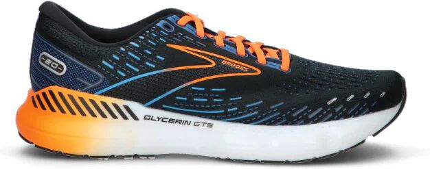 BROOKS Sneaker uomo nera/arancio/azzurra NERO 44