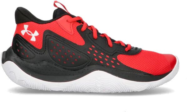 UNDER ARMOUR Scarpa basket uomo nera/rossa in pelle ROSSO 45