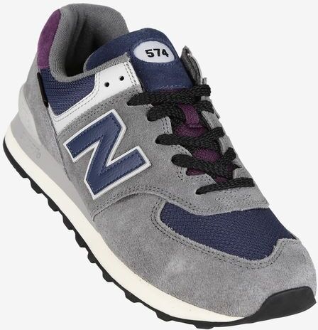 New Balance 574 Sneakers in pelle scamosciata da uomo Scarpe sportive uomo Grigio taglia 42