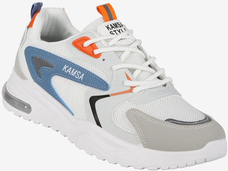 kamsa Sneakers sportive da uomo con air Scarpe sportive uomo Bianco taglia 45