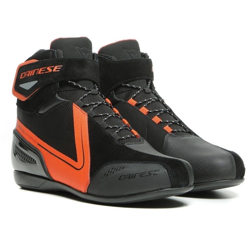 Scarpa Moto Sportiva Dainese ENERGICA D-WP Nero Rosso Fluo taglia 42