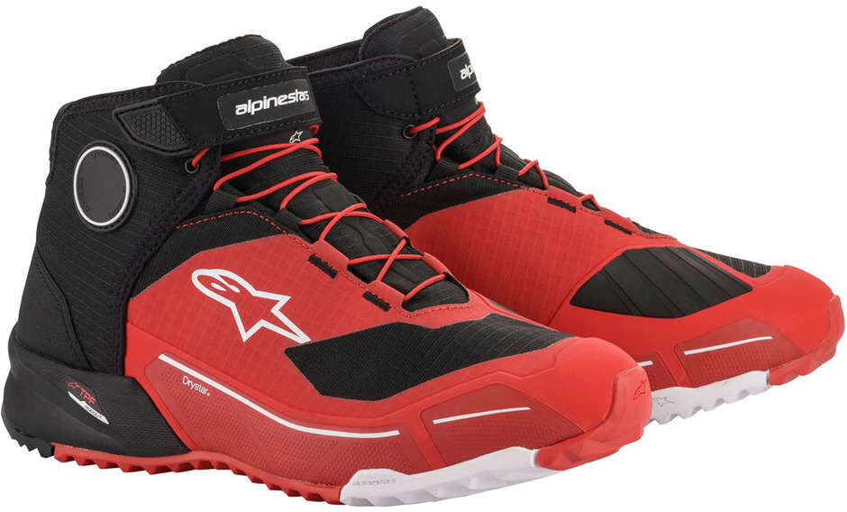 Scarpe Moto Alpinestars CR-X DRYSTAR Rosso Nero taglia 12