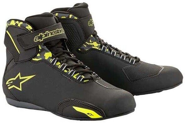 Scarpe Moto Alpinestars SEKTOR WATERPROOF Fluo Nero Giallo F taglia 9,