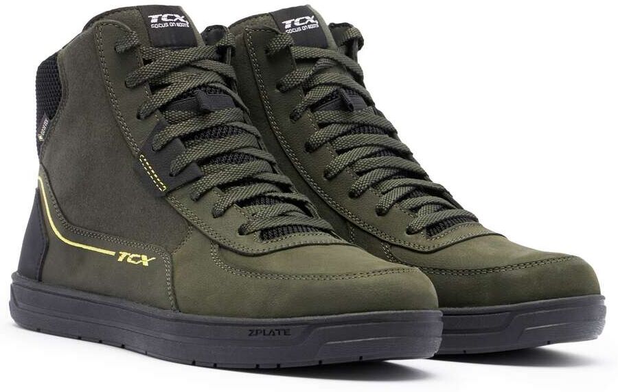 Scarpe Moto Casual Tcx MOOD 2 GORE-TEX Verde Nero Giallo taglia 42