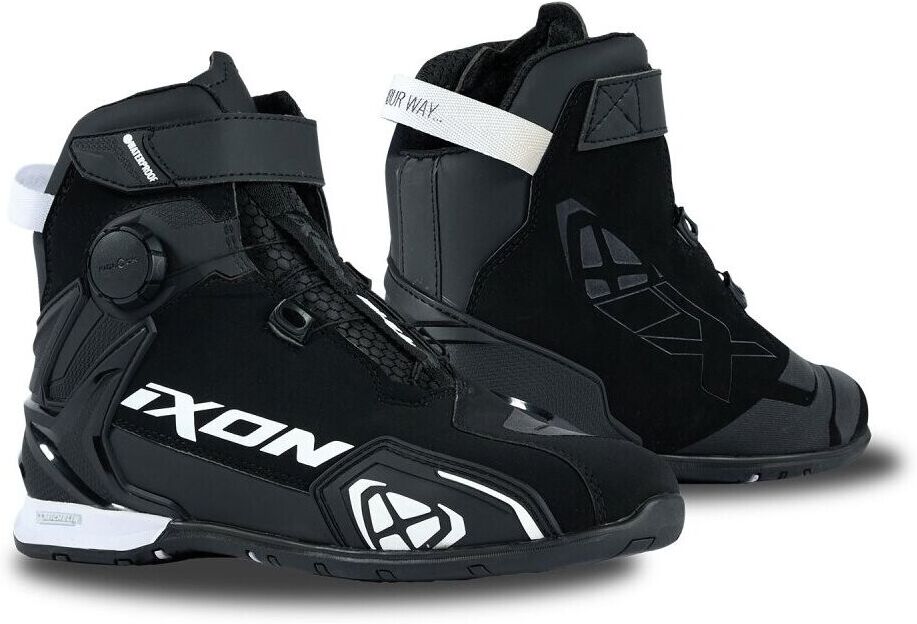 Scarpe Moto Ixon BULL 2 WP Nero Bianco taglia 40