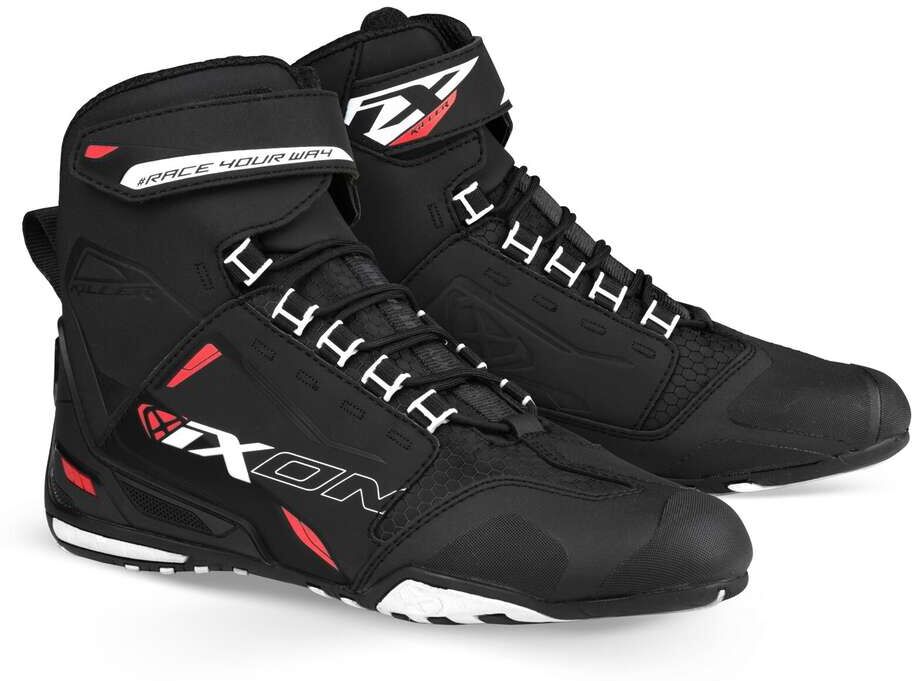 Scarpe Moto Ixon KILLER Nero Bianco Rosso taglia 40