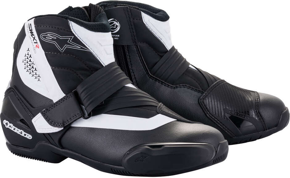 Scarpe Moto Tecniche Alpinestars SMX-1 R V2 Nero Bianco taglia 46