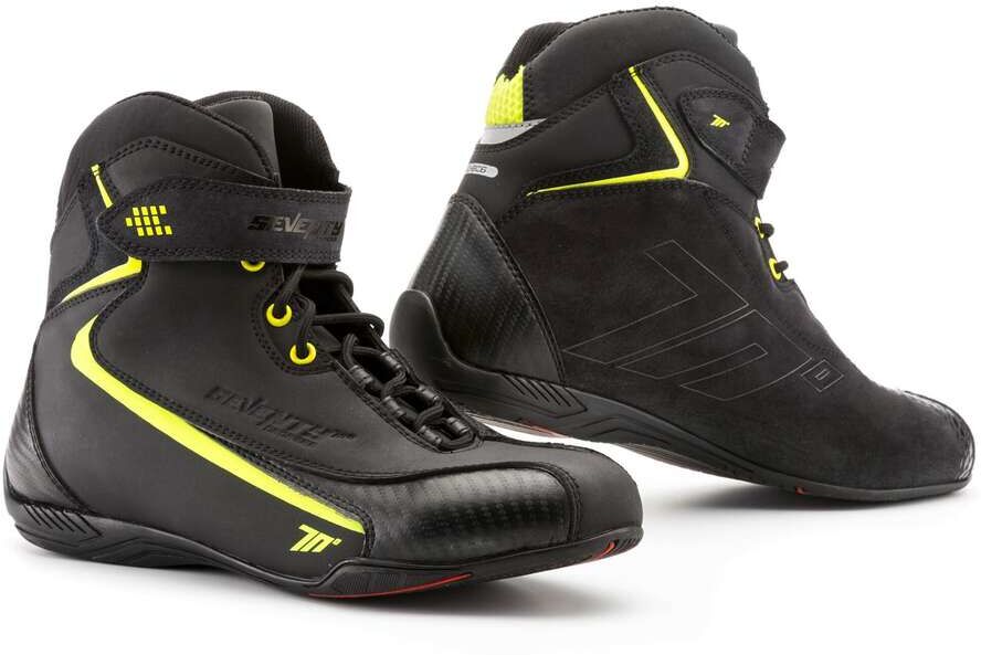 Scarpe Moto Tecniche Seventy BC6 Traspiranti Nero Giallo taglia 49