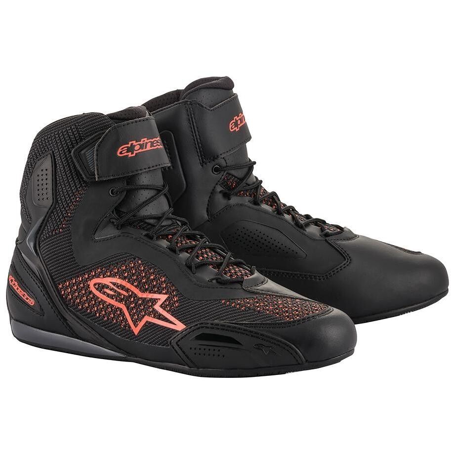 Scarpette Moto Alpinestars FASTER-3 RIDEKNIT Nero Rosso taglia 8