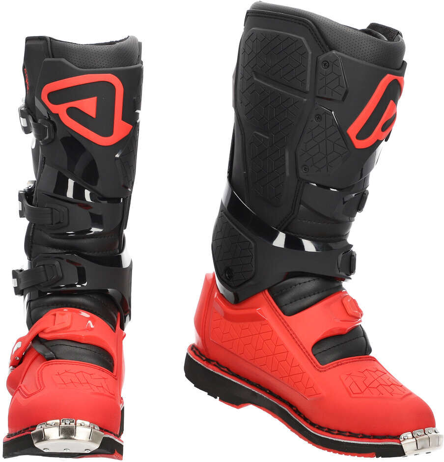 Stivale da Motocross Enduro ACERBIS X-ROCK MM TWO Nero Rosso taglia 46