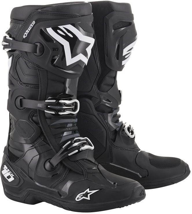 Stivali Moto Cross Enduro Alpinestars TECH 10 Nero taglia 8