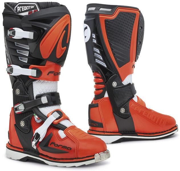 Stivali Moto Cross Enduro MX Forma PREDATOR 2.0 Nero Arancio taglia 46