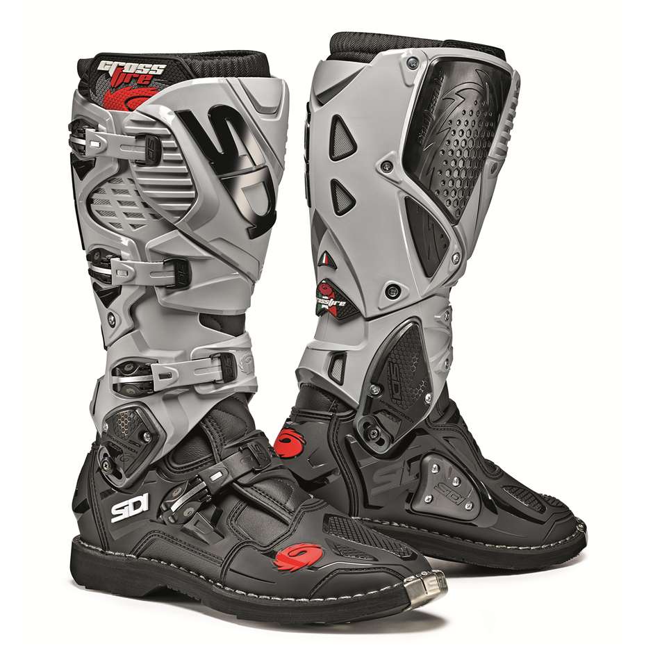 Stivali Moto Cross Enduro Sidi Crossfire 3 Nero Cenere taglia 43