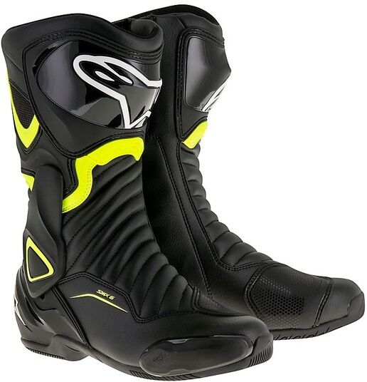 Stivali Moto Racing Alpinestars SMX-6 v2 Nero Giallo taglia 47